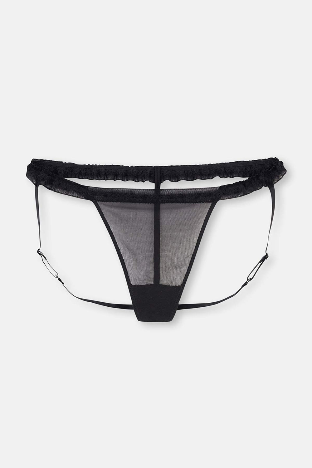 Black TULLE DETAILED STRING PANTS