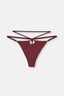 Bordeaux THONG PANTS WITH LACE