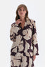 Purple FLORAL PRINT DETAILED WOVEN SHIRT
