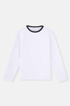 Beyaz Uzun Kollu Sweatshirt Pijama Üstü