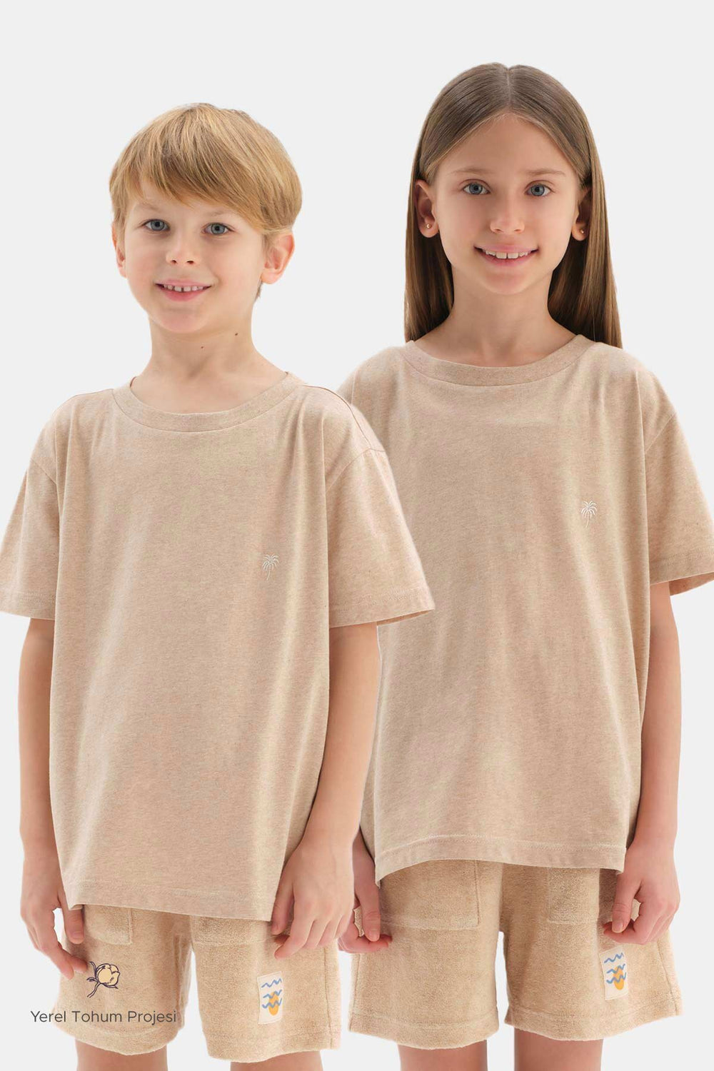 BROWN NATURAL COLORED LOCAL COTTON UNISEX T-SHIRT