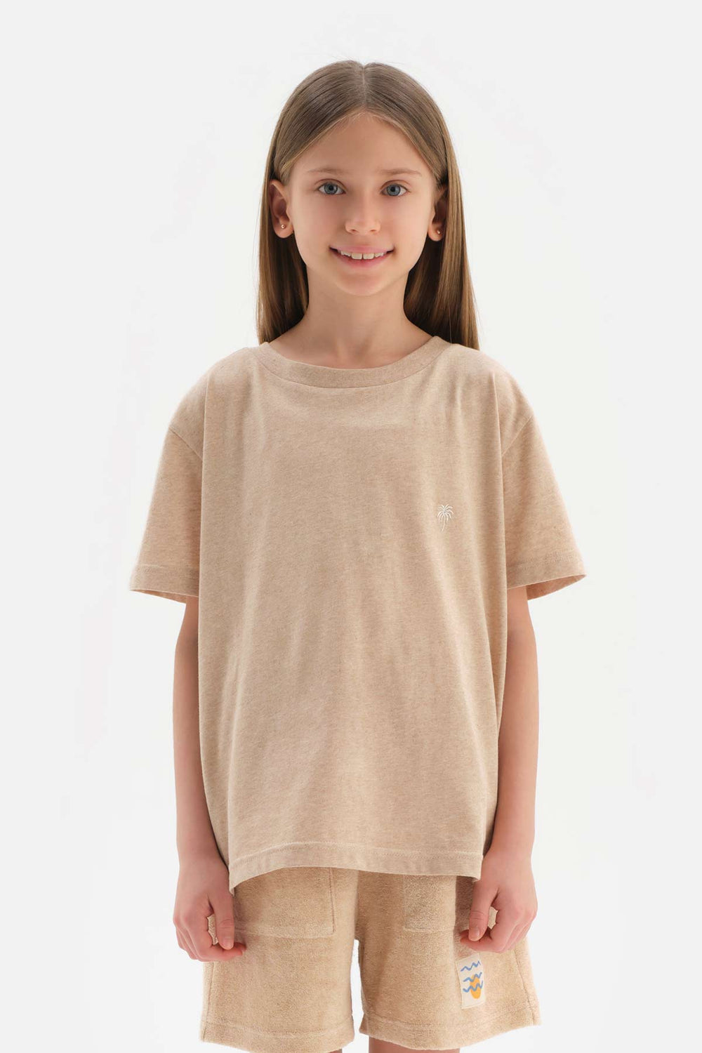 BROWN NATURAL COLORED LOCAL COTTON UNISEX T-SHIRT