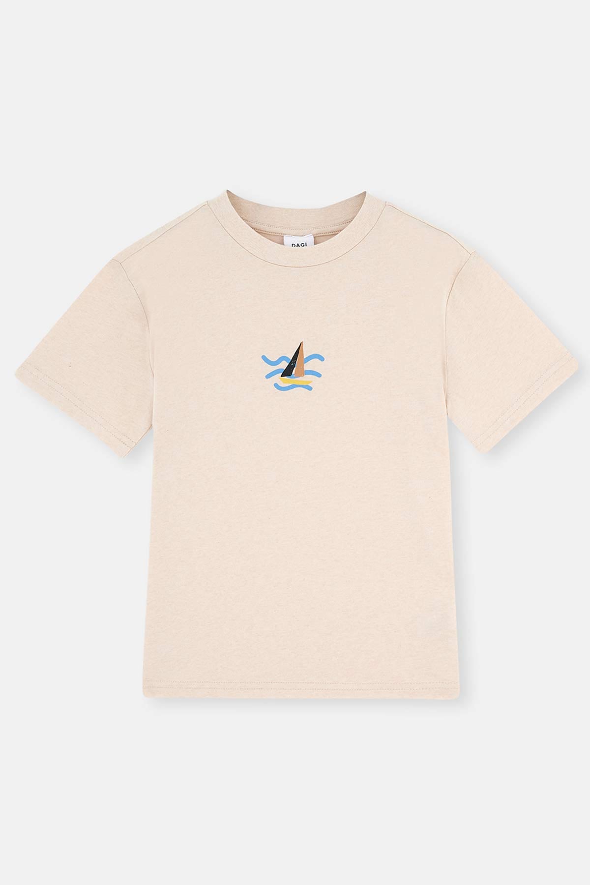 BEIGE NATURAL COLORED LOCAL COTTON UNISEX T-SHIRT