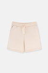 BEIGE NATURAL COLORED LOCAL COTTON TWO YARN UNISEX SHORTS