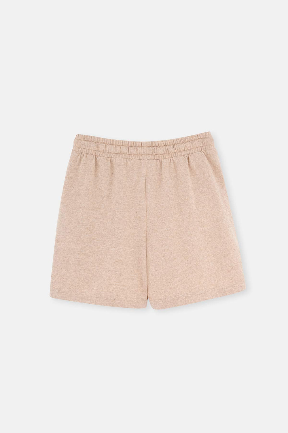 BROWN NATURAL COLORED LOCAL COTTON TWO YARN UNISEX SHORTS