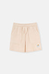 BEIGE NATURAL COLORED LOCAL COTTON UNISEX TOWEL SHORTS