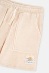 BEIGE NATURAL COLORED LOCAL COTTON UNISEX TOWEL SHORTS