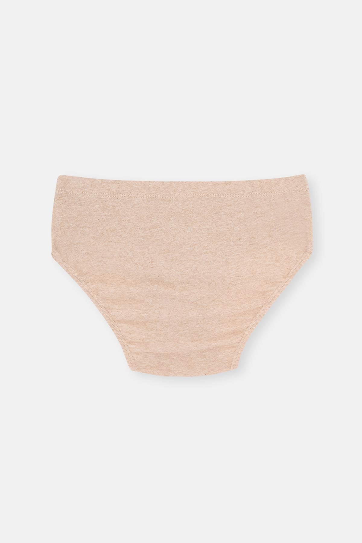Bej Melanj - Kahve Melanj 3'Lü Erkek Çocuk Pamuk Slip