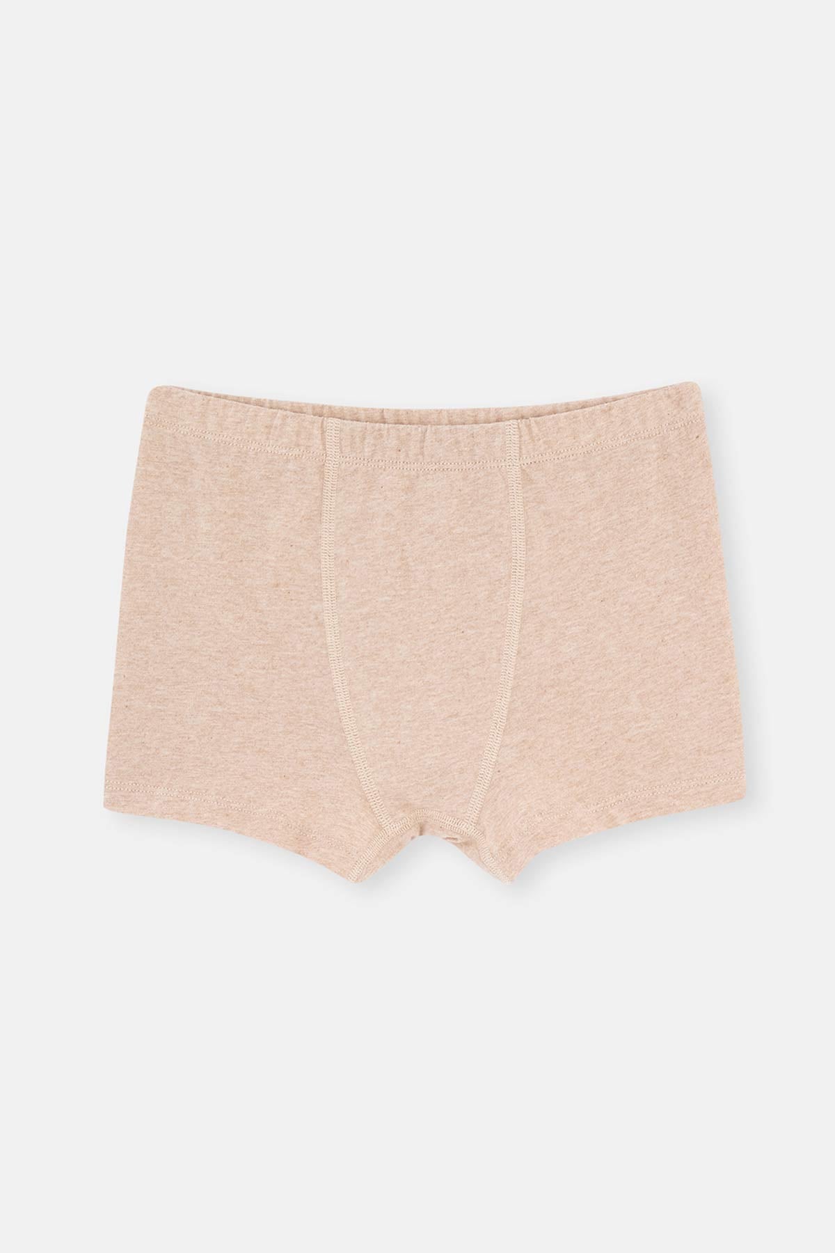 Beige Melange-Brown Melange BOXER
