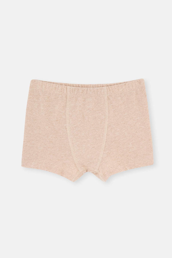 Beige Melange-Brown Melange BOXER