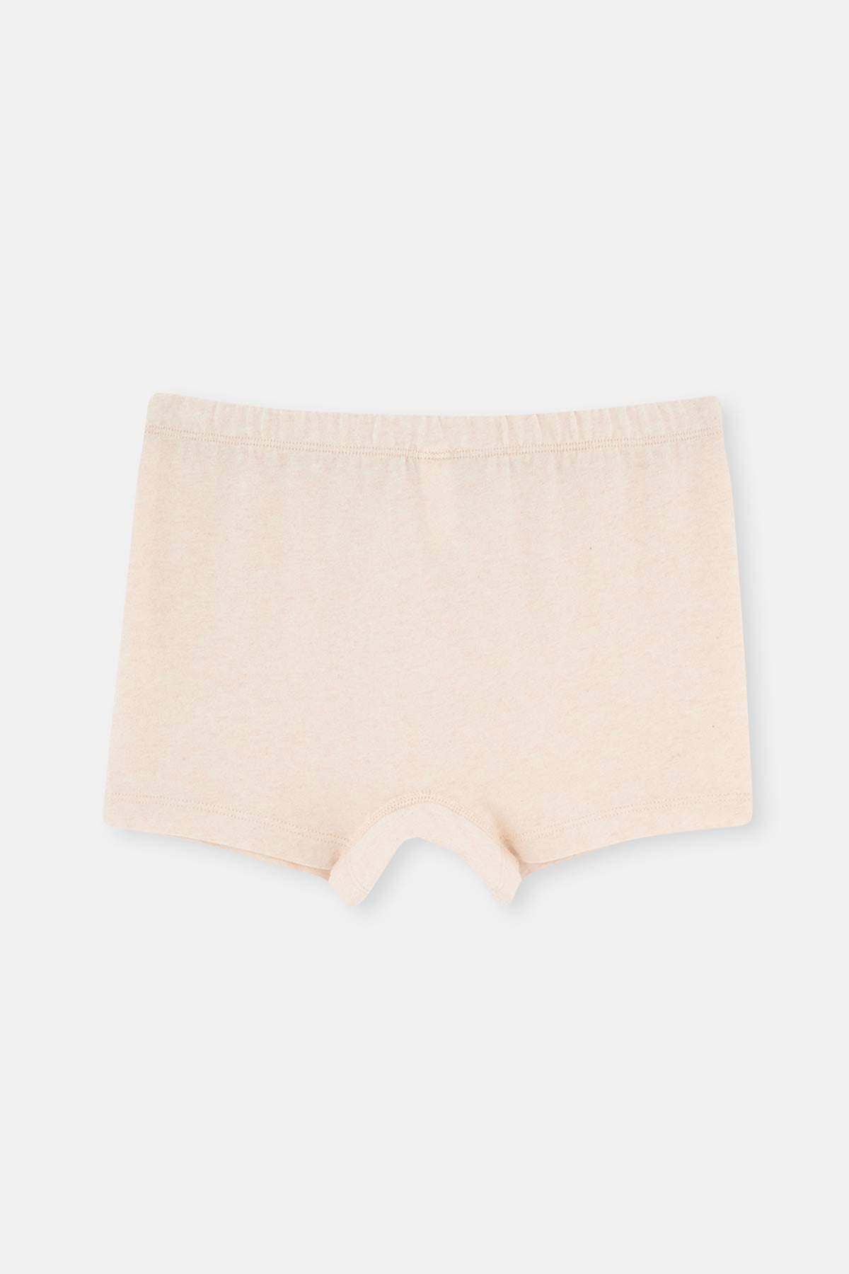 Beige Melange-Brown Melange BOXER