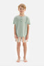 MINT HALF-PLOT EMBROIDERY DETAILED T-SHIRT SHORTS PAJAMAS SUIT