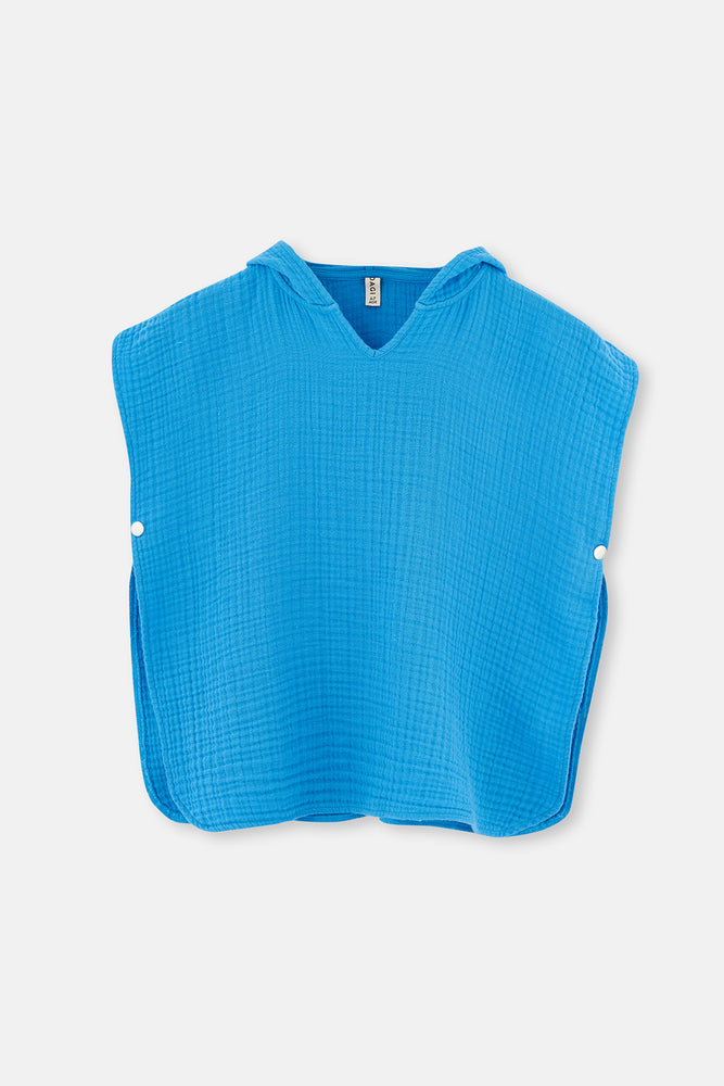 BLUE PONCHO