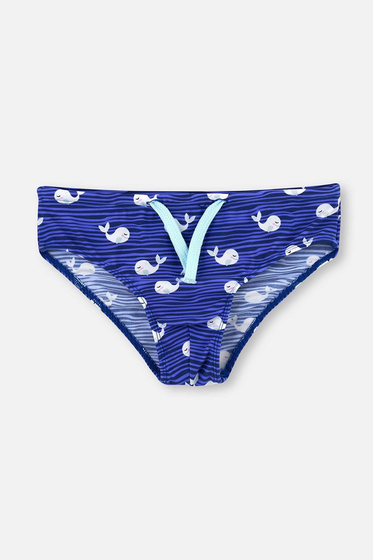 Sax Erkek ÇocukBalık Desenli Slip Mayo