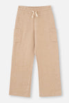 BEIGE NATURAL COLORED LOCAL COTTON TROUSERS