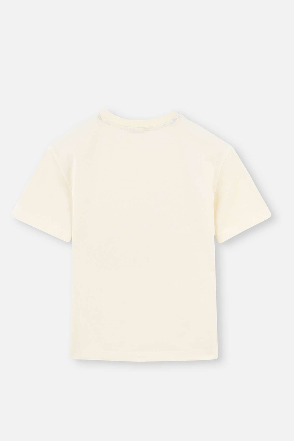 ECRU WONDER WOMAN PRINTED SHORT SLEEVE T-SHIRT PANTS PAJAMAS SUIT