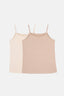 Beige Melange-Brown Melange TANKTOP