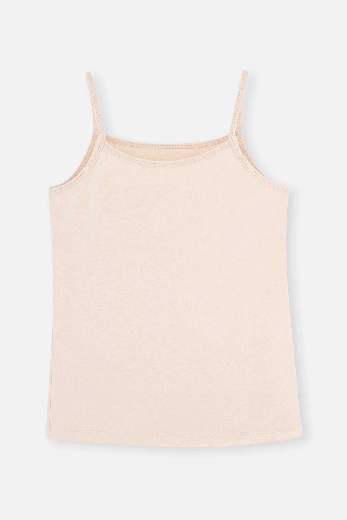 Beige Melange-Brown Melange TANKTOP