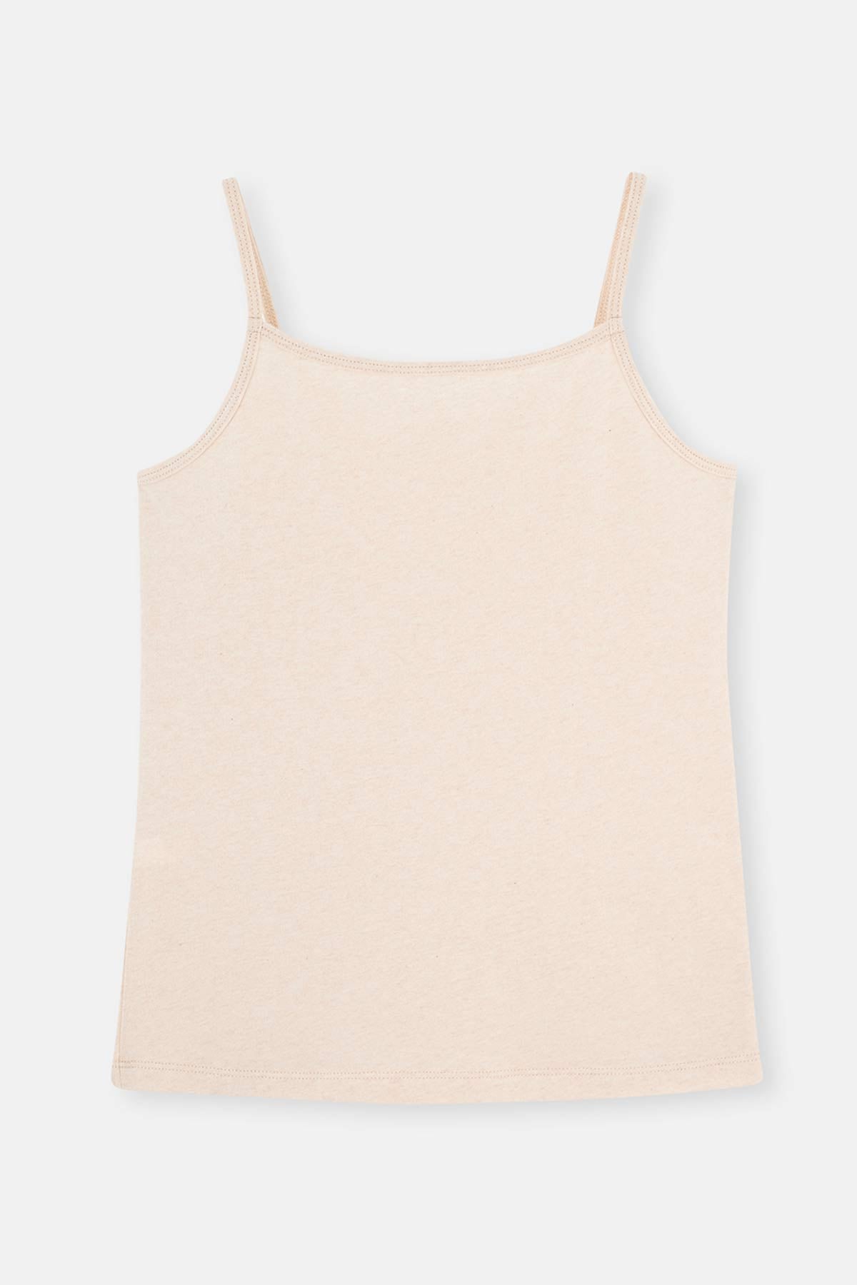 Beige Melange-Brown Melange TANKTOP