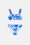 BLUE - WHITE BIKINI SET