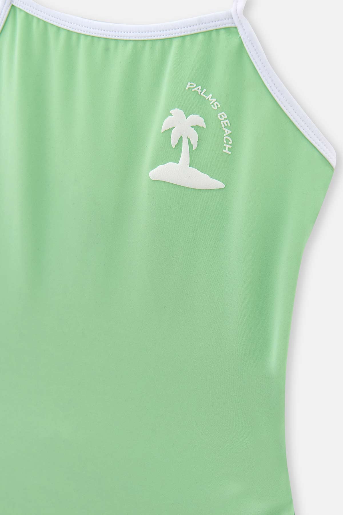 Yeşil Kız Çocuk Biyeli Mayo