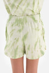 LIGHT GREEEN SIZE PRINTED SHORT SLEEVE T-SHIRT SHORTS PAJAMAS SUIT