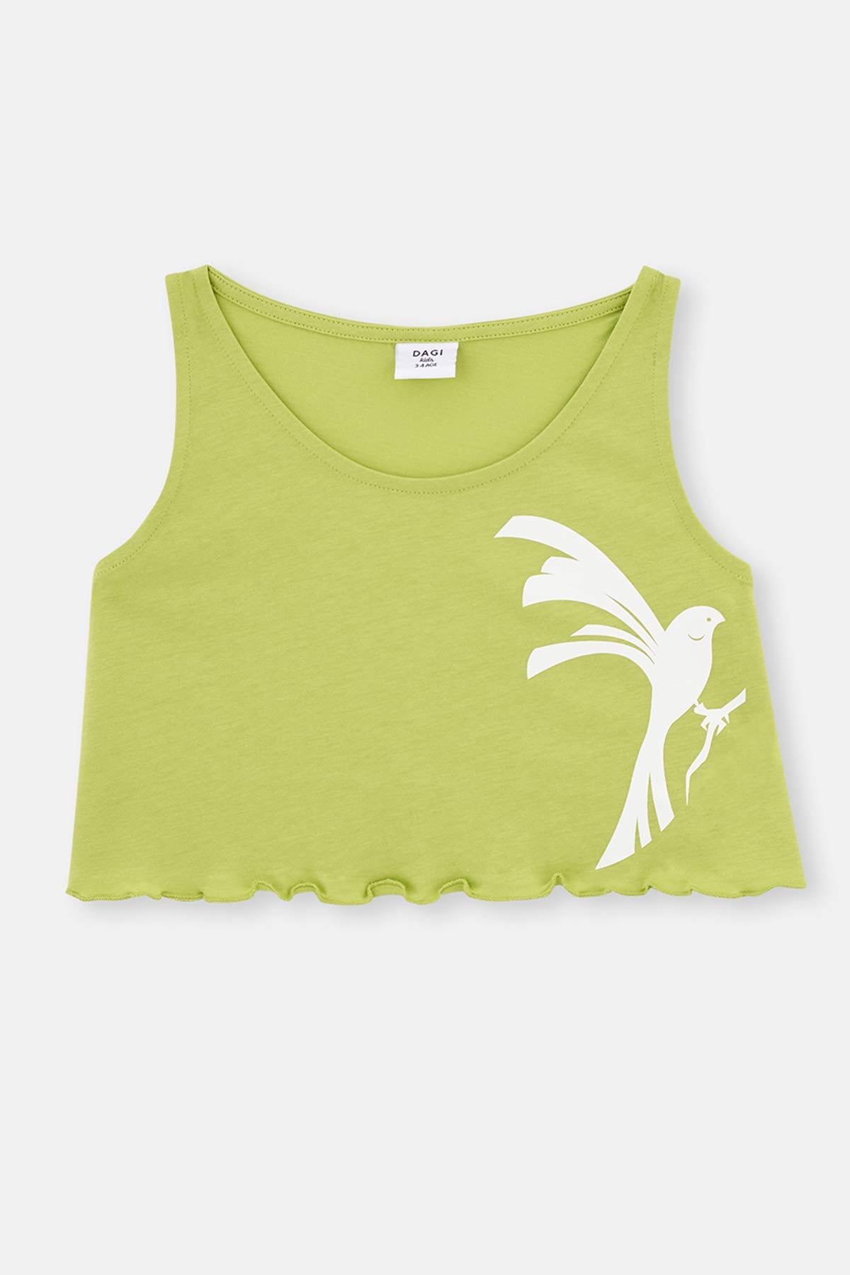 GREEN BIRD PRINT KNITTED TRACKER SHORTS PAJAMAS SUIT