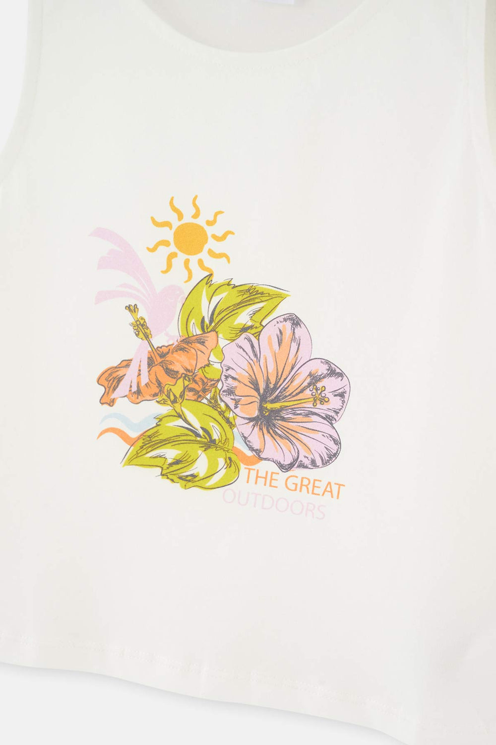 WHITE FLORAL PATTERN KNITTED TRACKER SHORTS PAJAMAS SUIT