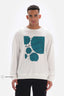 Beyaz Dagi Active is Baskılı Pamuklu Sweatshirt