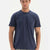 NAVY CREW-NECK COTTON INTERLOCK SHORT SLEEVE T-SHIRT