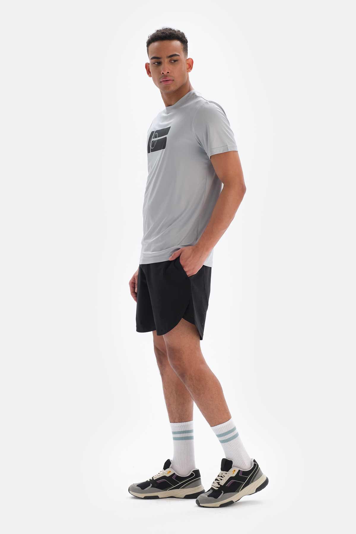 Gri Dagi Active is Topu Baskılı T-Shirt