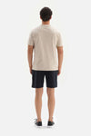 BEIGE V-NECK BASIC SUPIMA T-SHIRT