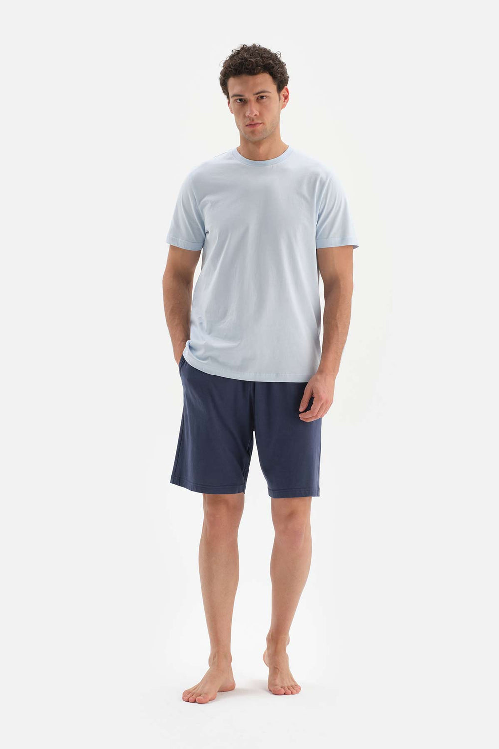 NAVY MODAL SHORTS