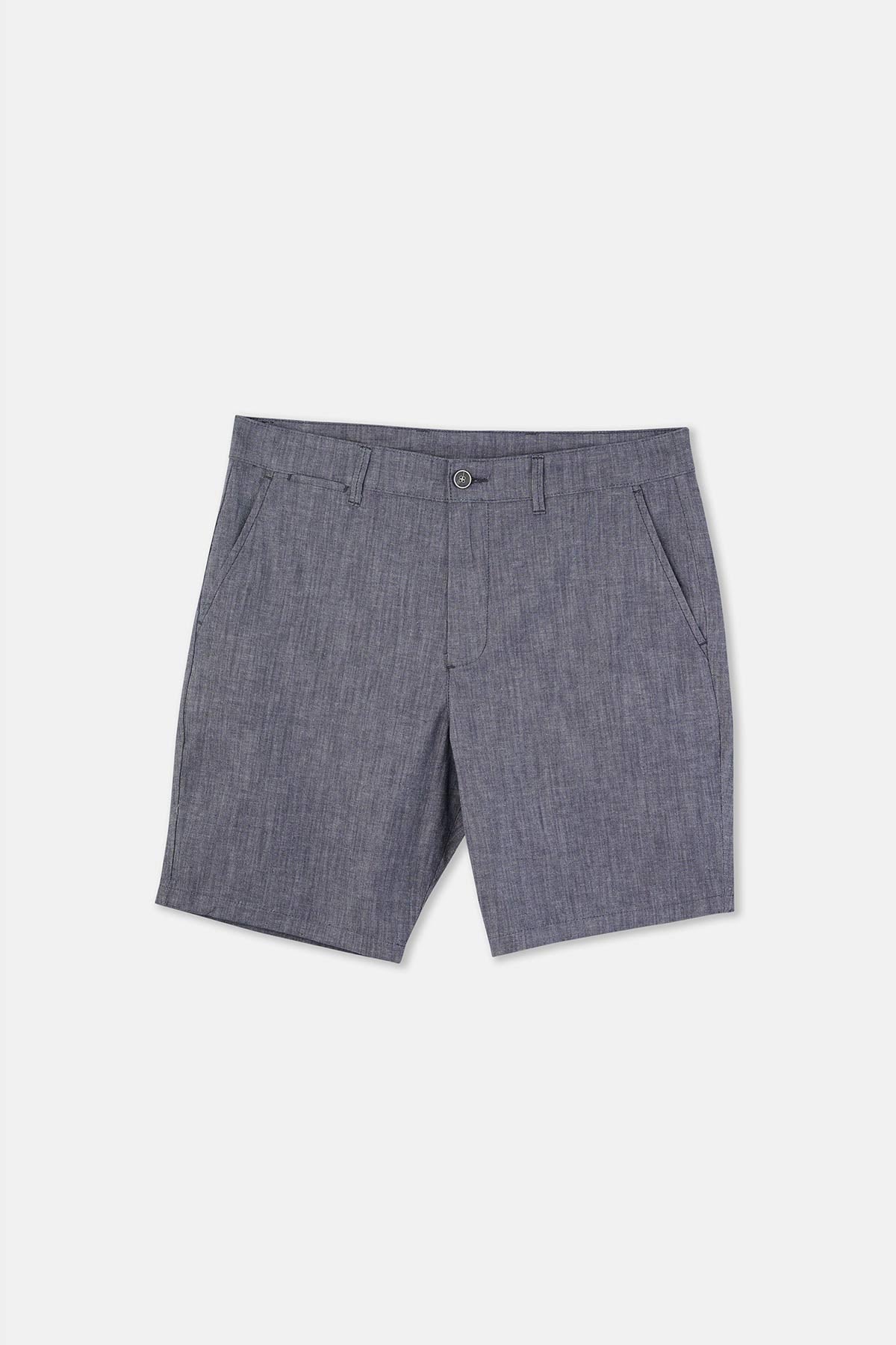 Lacivert Dokuma Şort