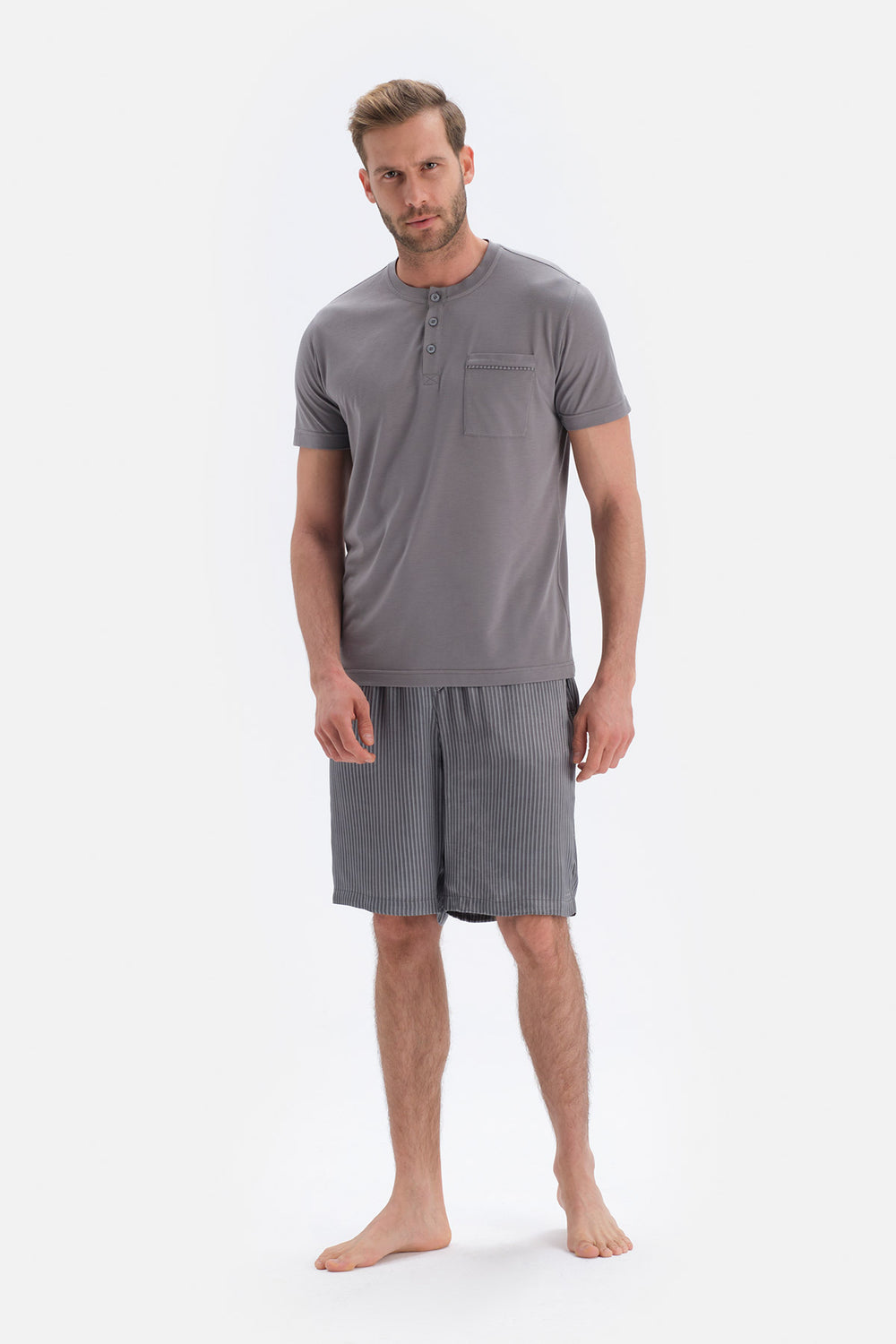 GREY PYJAMA SET