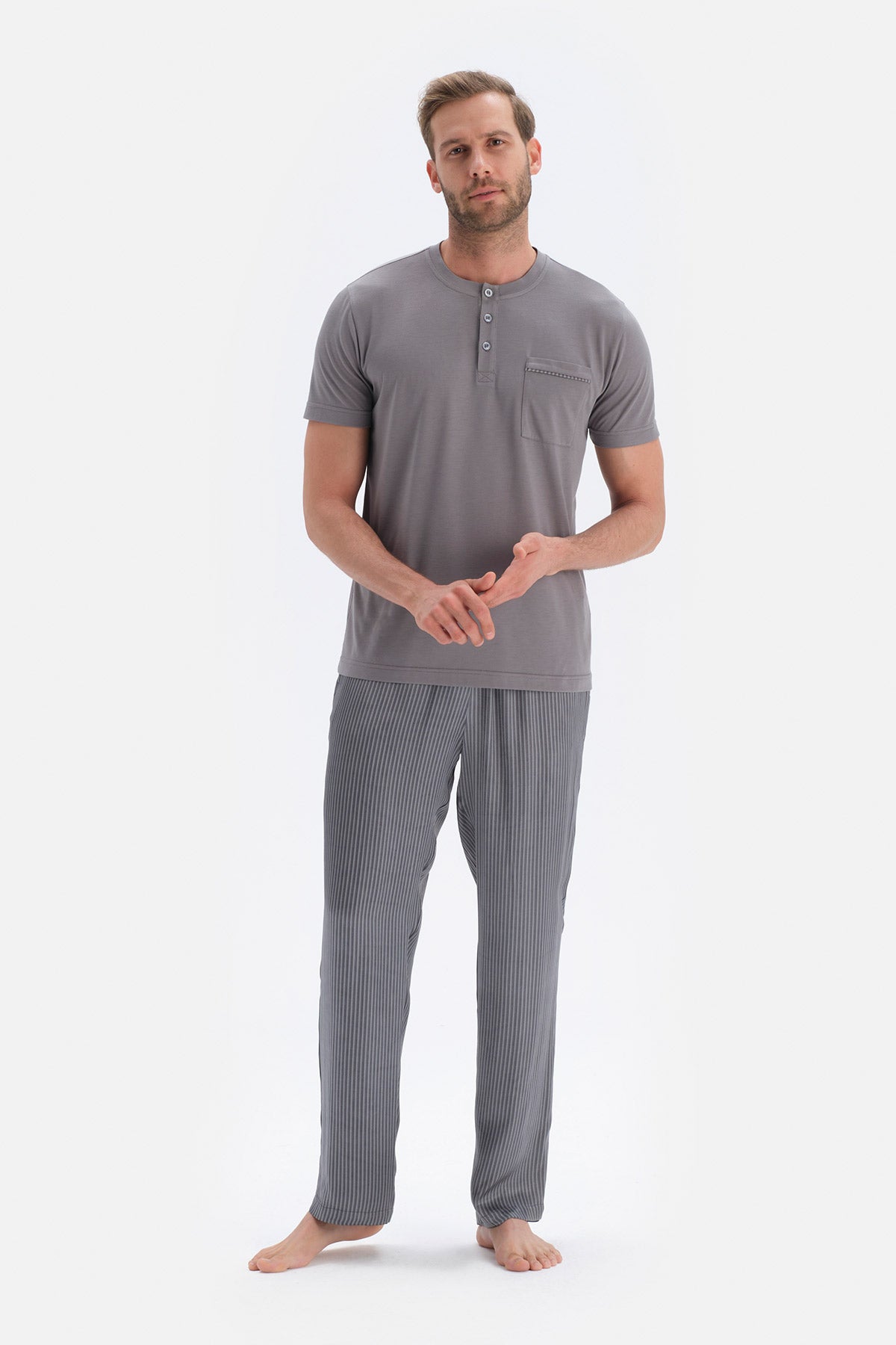 GREY PYJAMA SET