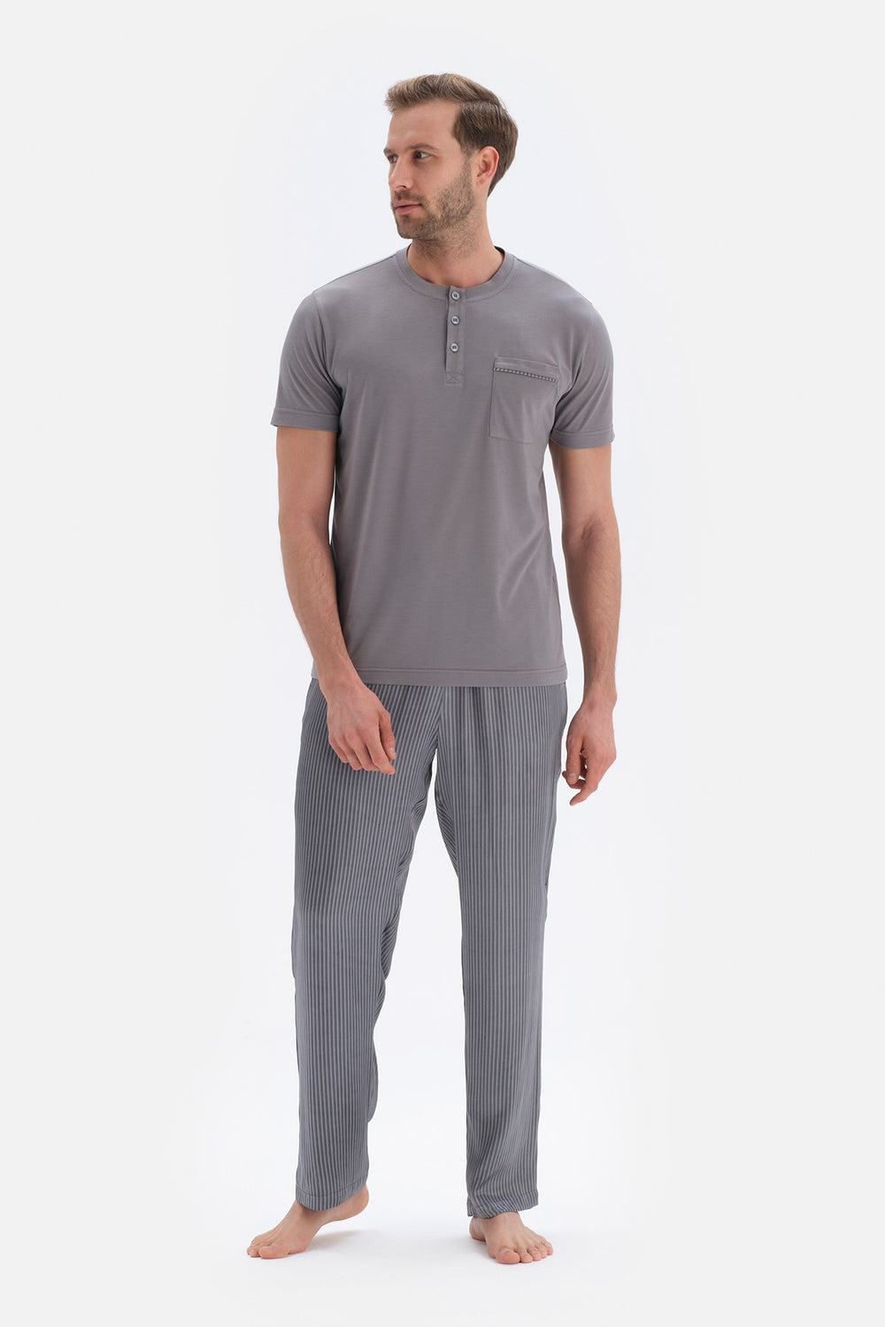 GREY PYJAMA SET