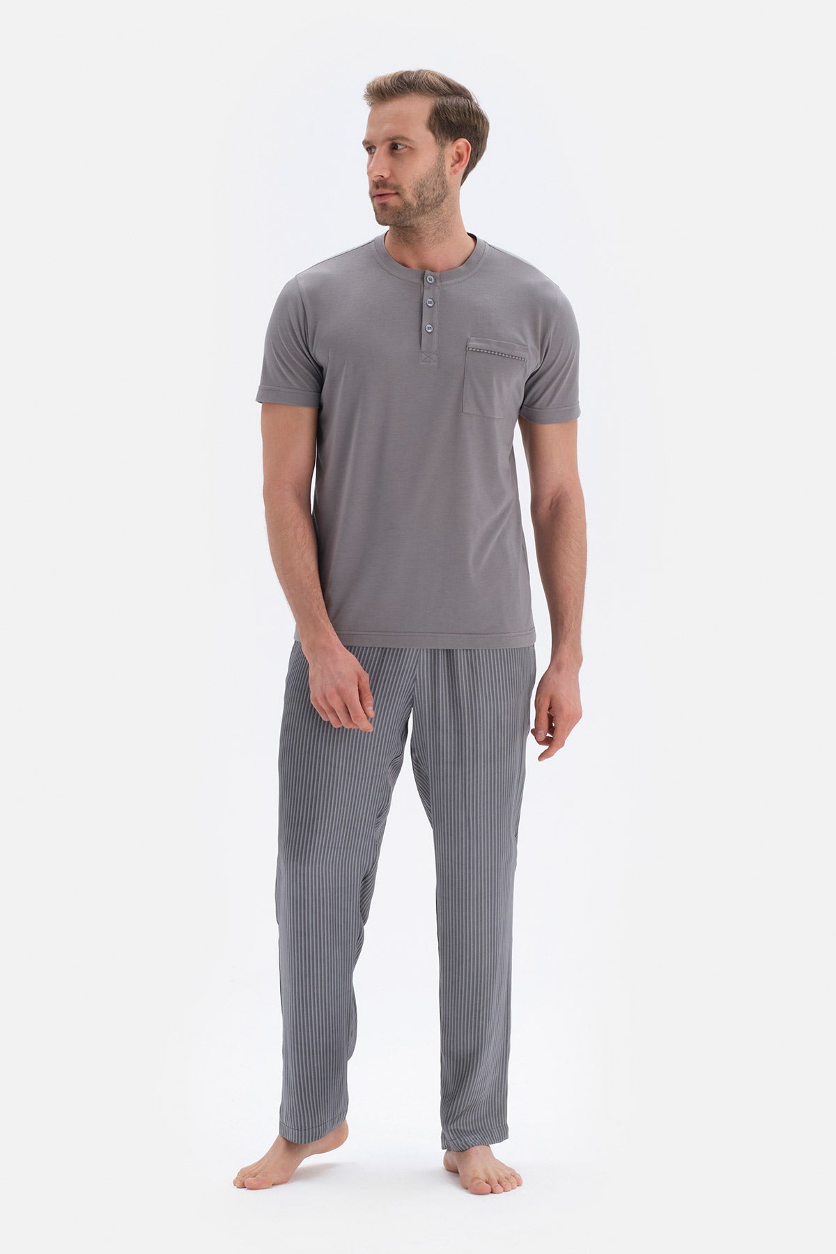 GREY PYJAMA SET