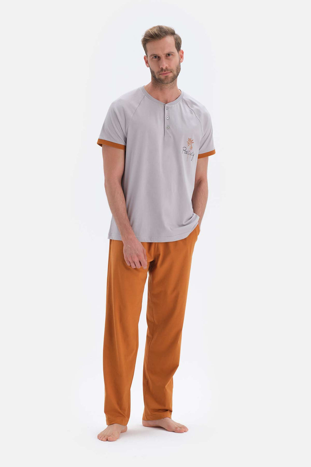 GREY PYJAMA SET