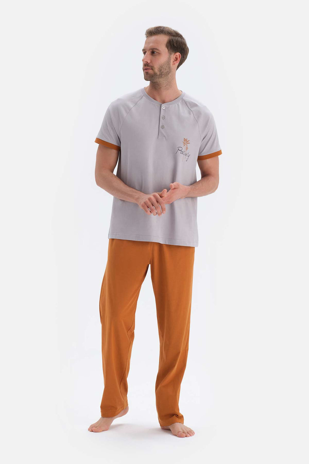 GREY PYJAMA SET