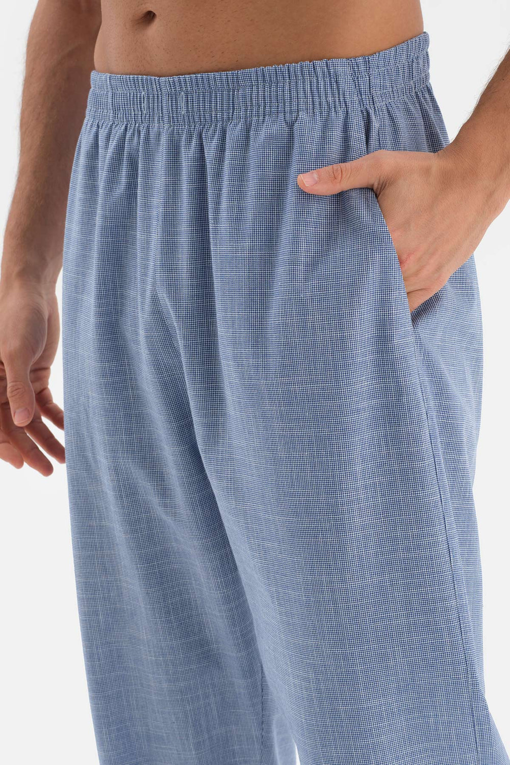 WHITE CREW-NECK PAJAMAS