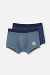 NAVY - GREY BOXER