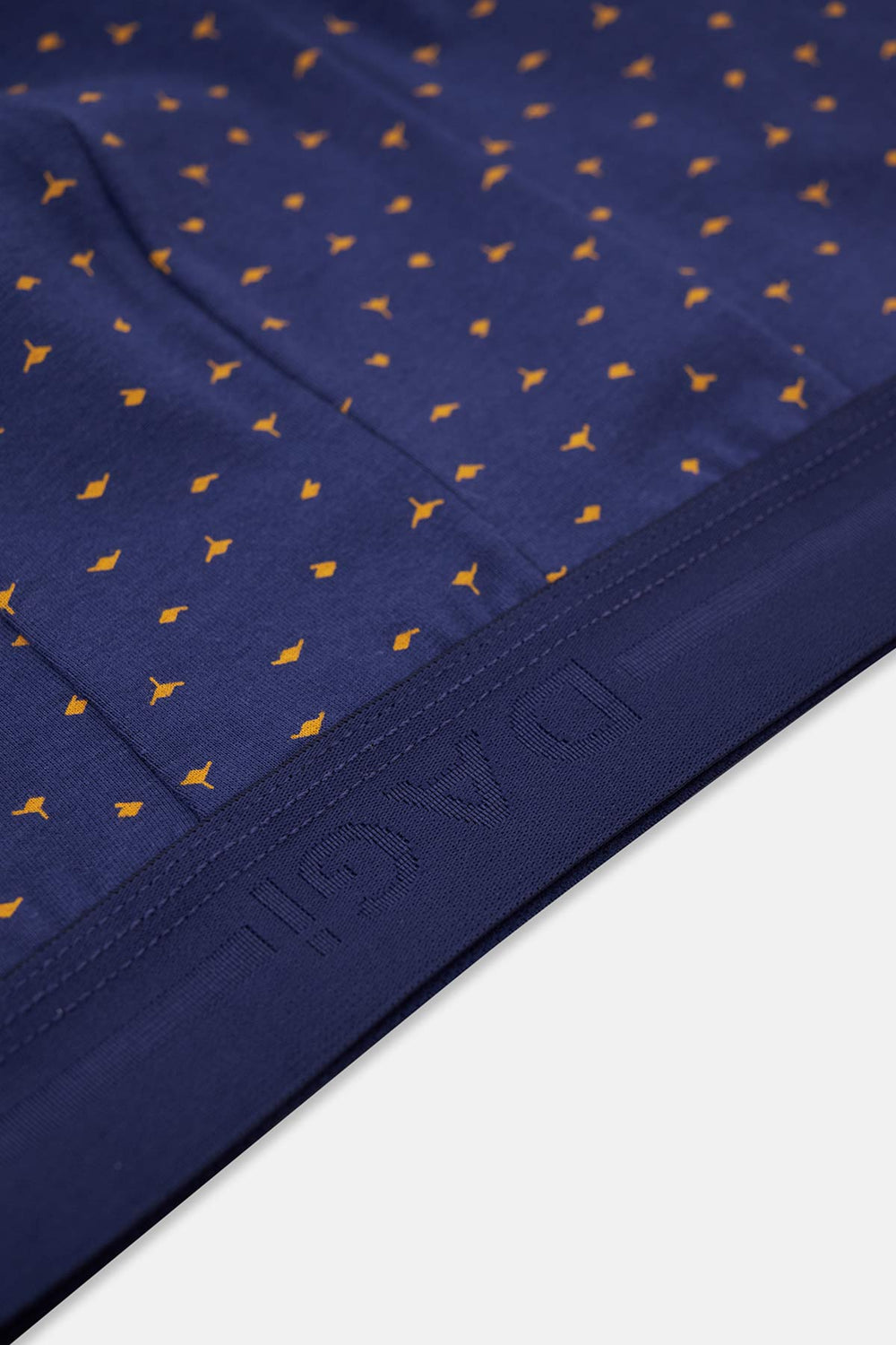 Lacivert Pamuk Desenli Boxer