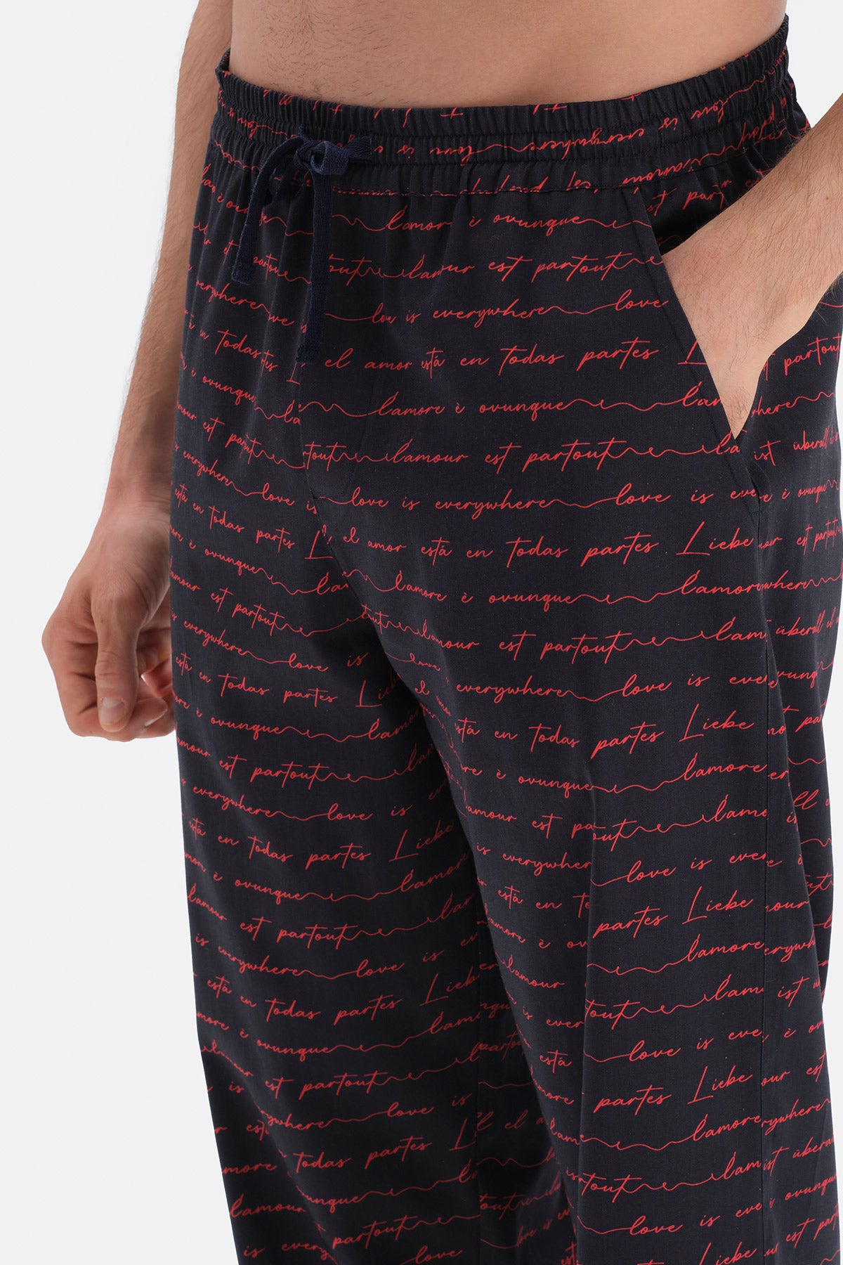 NAVY PYJAMA BOTTOM