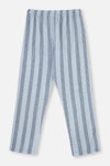 LIGHT BLUE WOVEN STRIPED PANTS