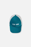 TEAL MEN PLAY HARD CAP HAT