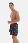 NAVY - ORANGE SHORTS