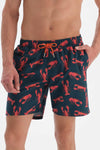 NAVY - ORANGE SHORTS
