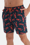NAVY - ORANGE SHORTS
