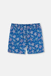 Turkuaz Caretta Desenli Orta Deniz Şortu